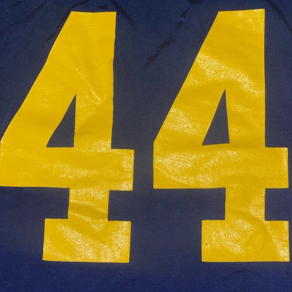 Vintage 70s Champion XL Delaware Football Jersey T-Shirt USA - Picture 7 of 9